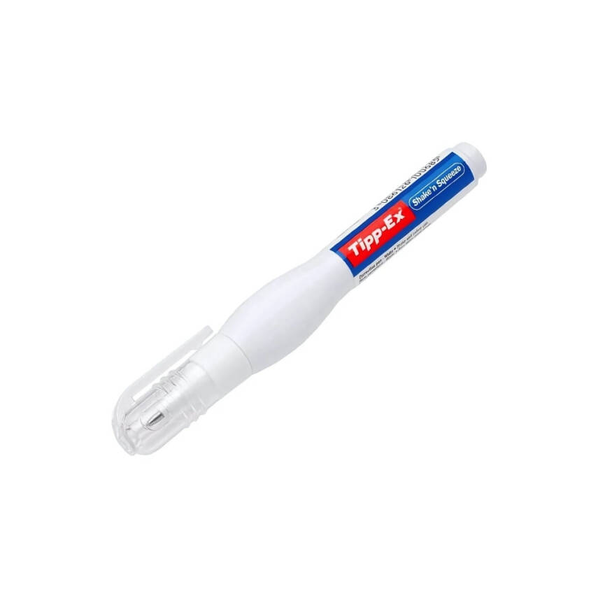 Tipp-Ex Shake & Squeeze Sıvı Silici, Kalem Tipi, 8ml,Hızlı Kurur,Beyaz - 1