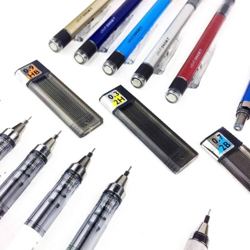 Tombow Min Mono Leaf 0.3mm HB Kalem Ucu, 12 Uçlu, Dayanıklı, Siyah - 5