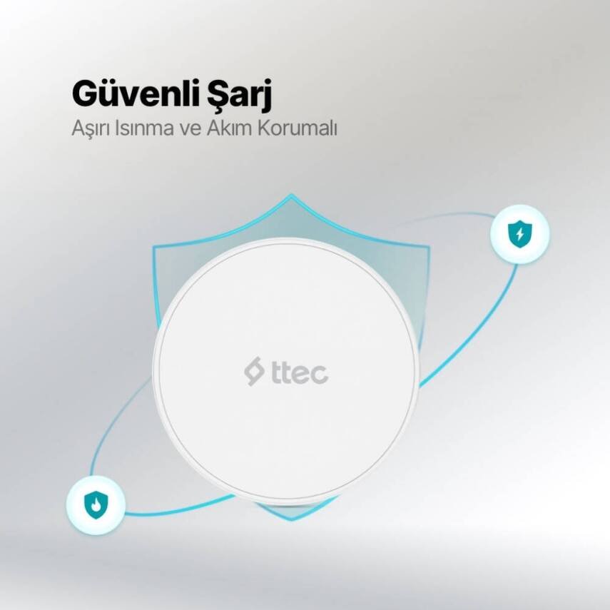 Ttec AirCharger M+ Seyahat Hızlı Şarj Aleti, Magsafe Uyumlu, Beyaz - 8