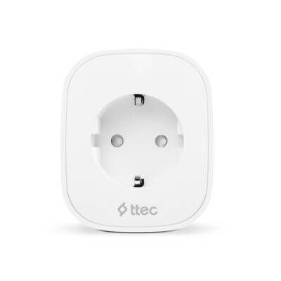 Ttec Akım Korumalı Wi-Fi Akıllı Priz, 16A, Çocuk Kilidi, Beyaz - 2