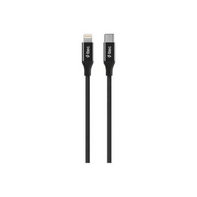 Ttec AlumiCable Hızlı Şarj Kablosu, USB-C - Lightning, 1.5 m, Siyah - TTEC