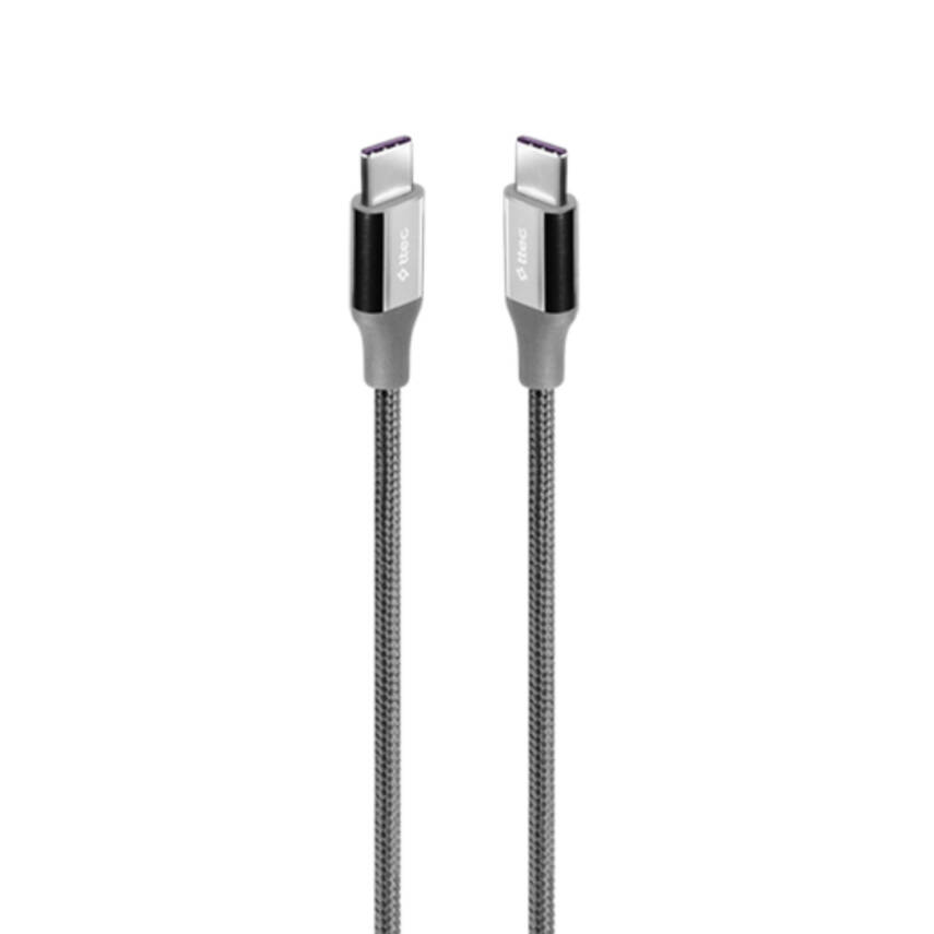 Ttec AlumiCable Hızlı Şarj Kablosu, USB-C-Lightning, 150cm, Uzay Grisi - 1