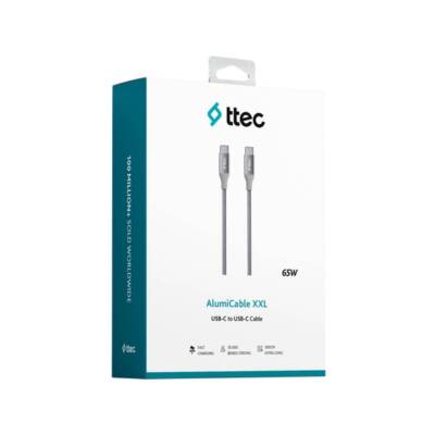 Ttec AlumiCable Hızlı Şarj Kablosu, USB-C-Lightning, 1.5 m, Uzay Grisi - 5