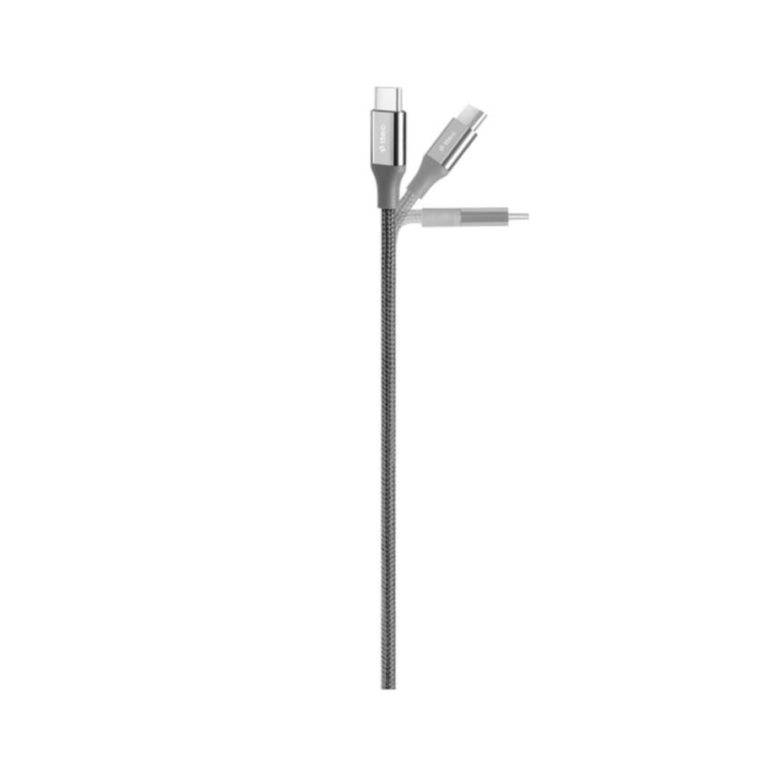 Ttec AlumiCable Hızlı Şarj Kablosu, USB-C - USB-C, 300 cm, Uzay Grisi - 4