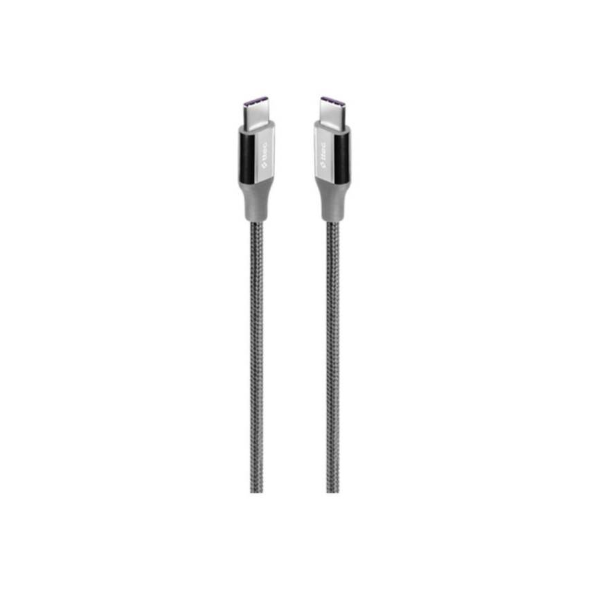 Ttec AlumiCable Hızlı Şarj Kablosu, USB-C - USB-C, 300 cm, Uzay Grisi - 1