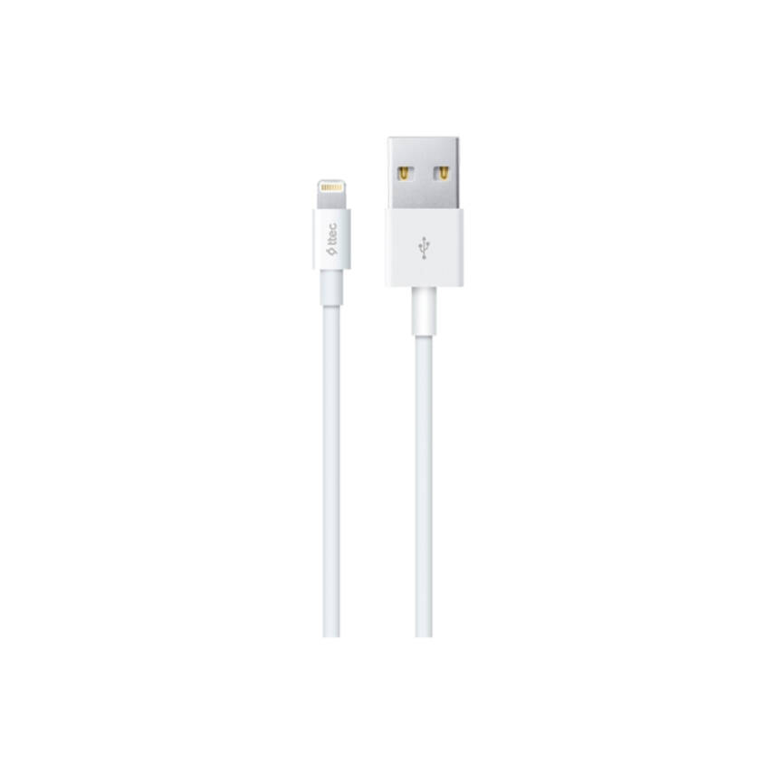 Ttec AlumiCable, Şarj Kablosu, USB-A - Lightning, Beyaz - 1