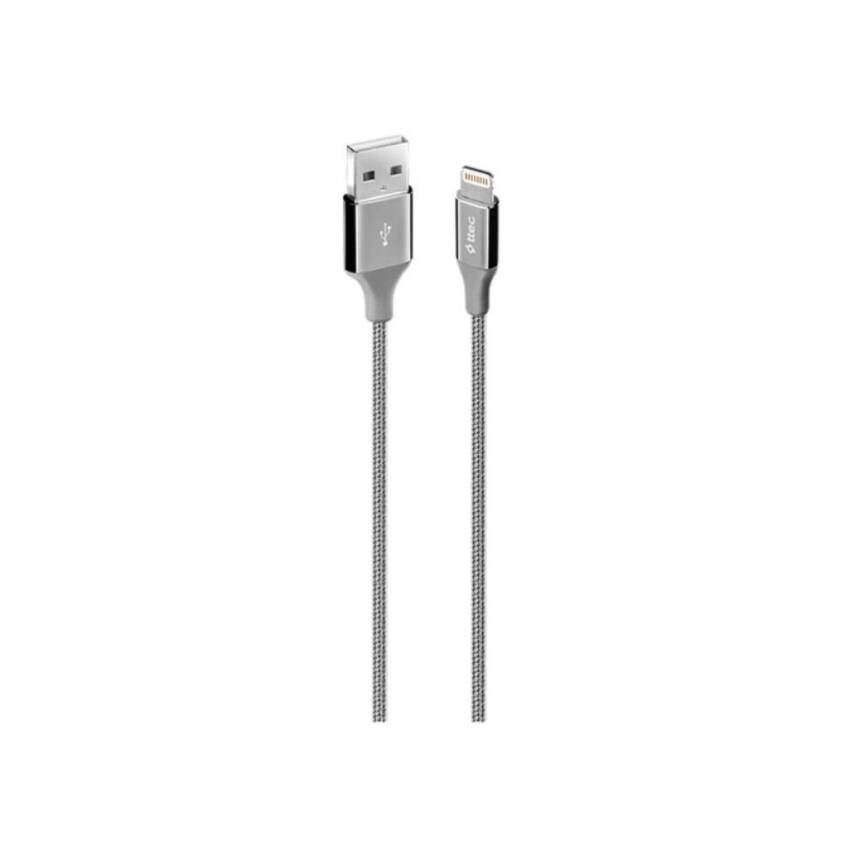 Ttec AlumiCable Şarj Kablosu, 1.2 m, USB-A - Lightning, Uzay Grisi - 1