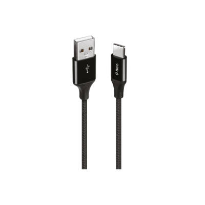 Ttec AlumiCable Şarj Kablosu, USB-A - USB-C, XL, 2 m, Siyah - TTEC