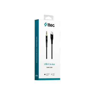 Ttec Aux Ses Kablosu, USB-C, 100 cm, 3.5 mm Konnektör Bağlantı, Siyah - 5