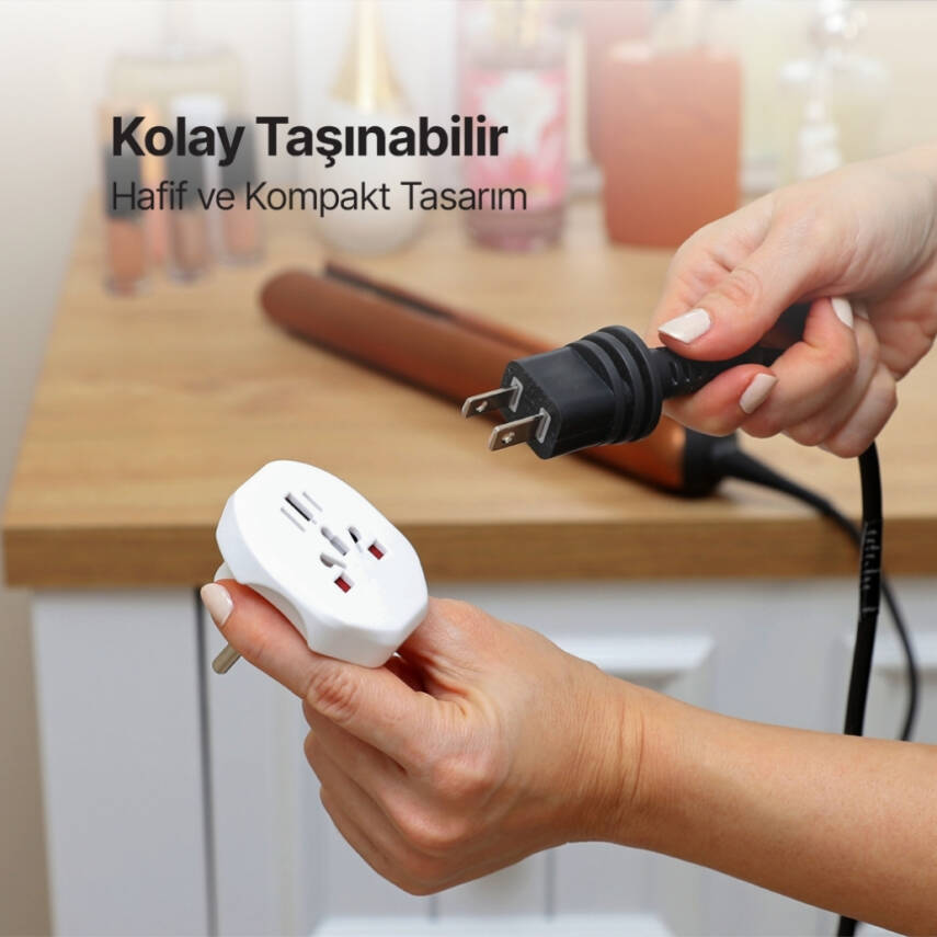 Ttec Dönüştürücü Adaptör, Avrupa Tipinden Evrensele, 3 Farklı Fiş - 8