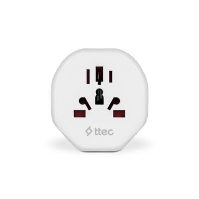 Ttec Dönüştürücü Adaptör, Avrupa Tipinden Evrensele, 3 Farklı Fiş - 2