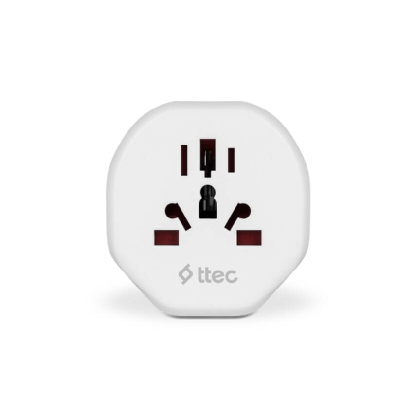 Ttec Dönüştürücü Adaptör, Avrupa Tipinden Evrensele, 3 Farklı Fiş - 2
