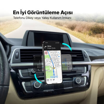 Ttec EasyDrive Pro Araç İçi Telefon Tutucu, Dönebilen Başlık, Siyah - 7