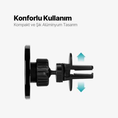 Ttec EasyDrive Pro M Araç İçi Telefon Tutucu, Magsafe Uyumlu, Siyah - 9