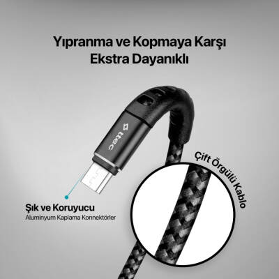 Ttec ExtremeCable Hızlı Şarj Kablosu, USB-C –USB-C, 120 cm, Siyah - 8