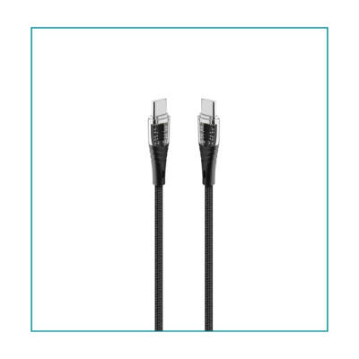 Ttec ExtremeCable Transparan Şarj Kablosu, USB-C –USB-C, 1.2 m, Siyah - 2