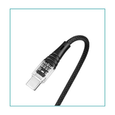 Ttec ExtremeCable Transparan Şarj Kablosu, USB-C –USB-C, 1.2 m, Siyah - 5