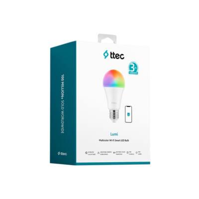 Ttec Lumi Akıllı Led Ampul, Wi-Fi, Çok Renkli, Sese Duyarlı - 5