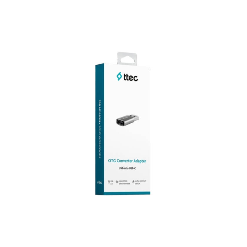 Ttec OTG Dönüştürücü Adaptör, USB-A 3.0 - Type-C, Uzay Grisi - 4