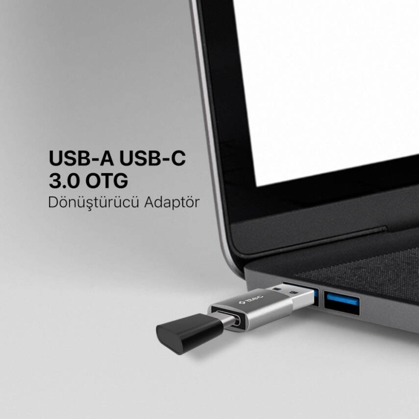 Ttec OTG Dönüştürücü Adaptör, USB-A 3.0 - Type-C, Uzay Grisi - 5