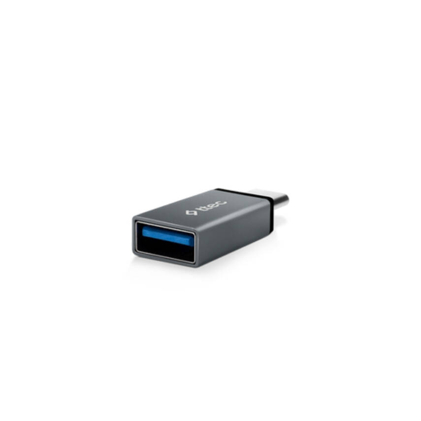 Ttec OTG Dönüştürücü Adaptör, USB-C - USB-A 3.0, Uzay Grisi - 1