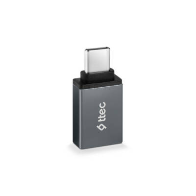 Ttec OTG Dönüştürücü Adaptör, USB-C - USB-A 3.0, Uzay Grisi - 2