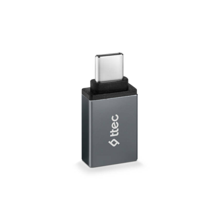 Ttec OTG Dönüştürücü Adaptör, USB-C - USB-A 3.0, Uzay Grisi - 2