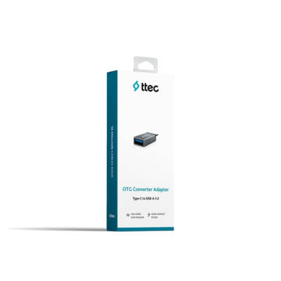 Ttec OTG Dönüştürücü Adaptör, USB-C - USB-A 3.0, Uzay Grisi - 4