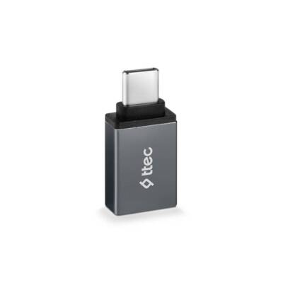 Ttec OTG Dönüştürücü Adaptör, USB-C - USB-A 3.0, Uzay Grisi - 2