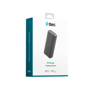 Ttec ReCharge Powerbank, 20.000mAh Taşınabilir Şarj Aleti, 3 Çıkışlı - 6