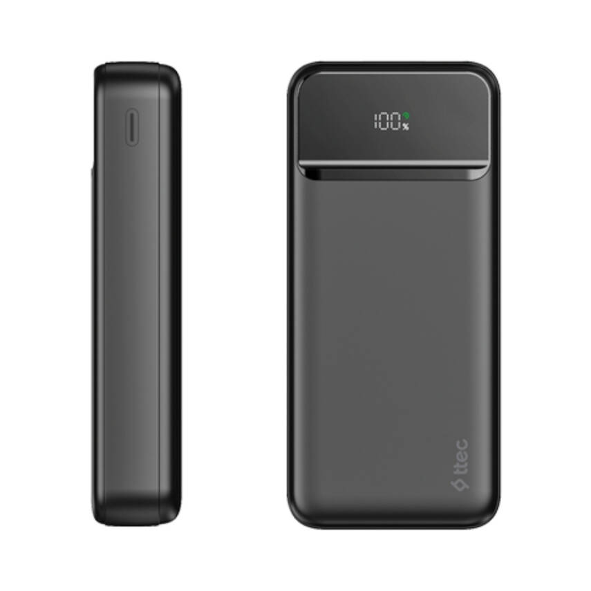 Ttec ReCharger LCD Powerbank, 20.000 mAh Taşınabilir Hızlı Şarj Aleti - 5