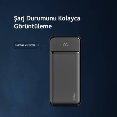 Ttec ReCharger Taşınabilir Şarj Aleti, 10.000mAh Powerbank, 20W, Siyah - 10