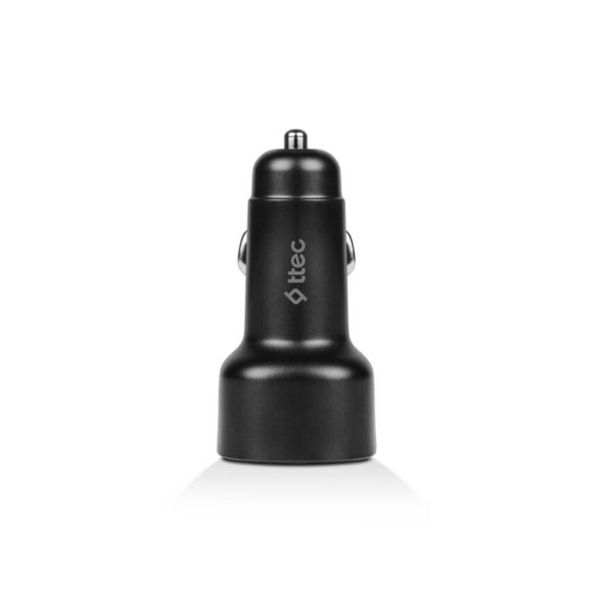 Ttec SmartCharger, Duo Araç Hızlı Şarj Aleti, 60 W, USB-C+USB-C, Siyah - 4