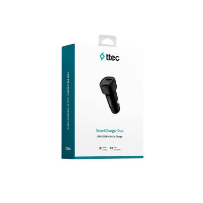 Ttec SmartCharger Duo Araç Şarj Aleti, 3.1A, 15.5 W, USB-C+USB-A - 5