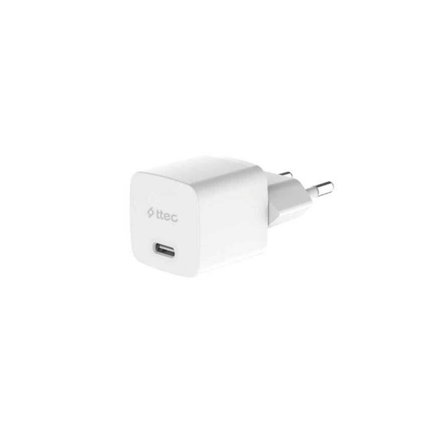 Ttec SmartCharger Hızlı Şarj Aleti + USB-C - Linghtning Kablo, Beyaz - 2