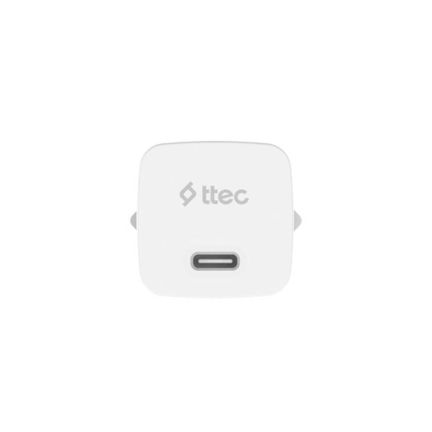 Ttec SmartCharger Hızlı Şarj Aleti + USB-C - Linghtning Kablo, Beyaz - 4