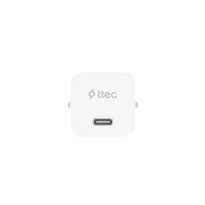 Ttec SmartCharger Seyahat Hızlı Şart Aleti + USB-C-USB-C Kablo, Beyaz - 4