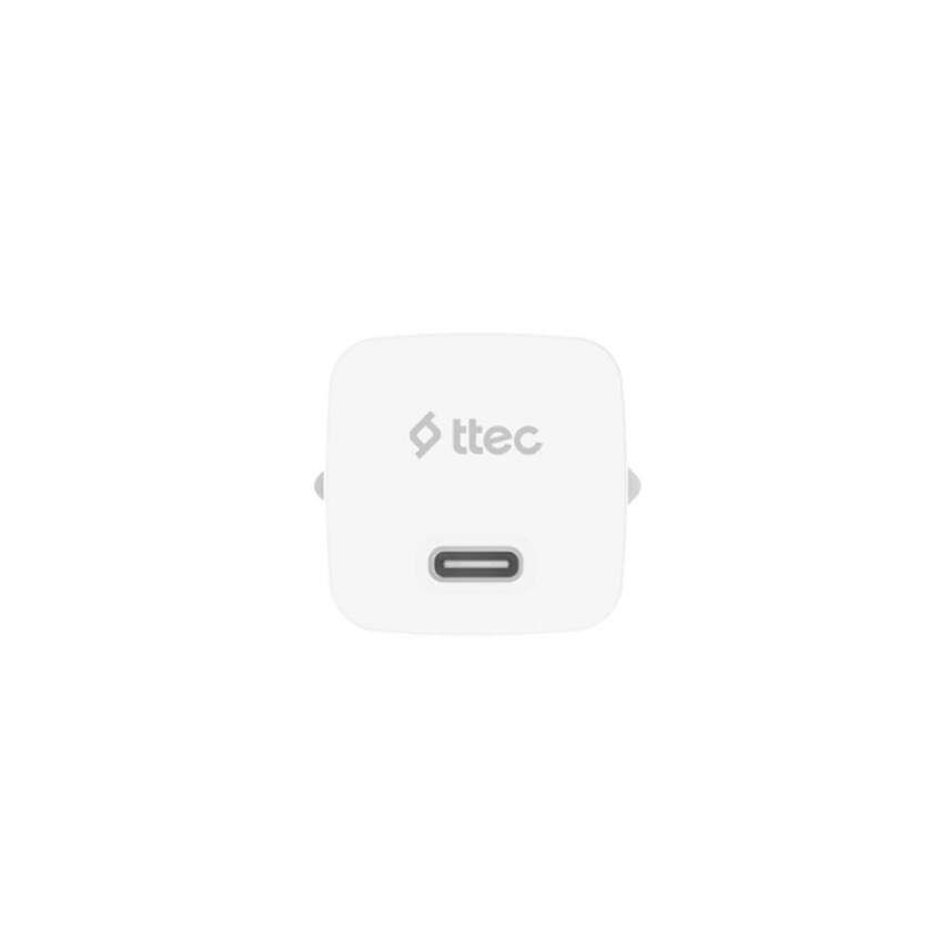Ttec SmartCharger Seyahat Hızlı Şart Aleti + USB-C-USB-C Kablo, Beyaz - 4