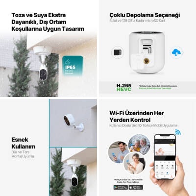 Ttec Wizi Pro W Akıllı Kamera, Full HD, Wi-Fi, Mekan Bataryalı, Beyaz - 11