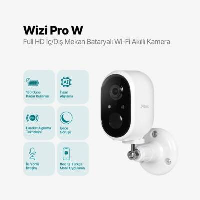 Ttec Wizi Pro W Akıllı Kamera, Full HD, Wi-Fi, Mekan Bataryalı, Beyaz - 7