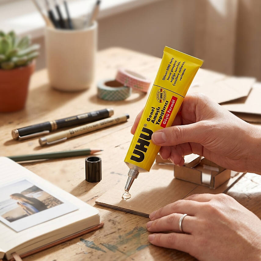 UHU Genel Amaçlı Sıvı Yapıştırıcı, 7ml, Şeffaf, Hızlı ve Güçlü Yapışma - 2