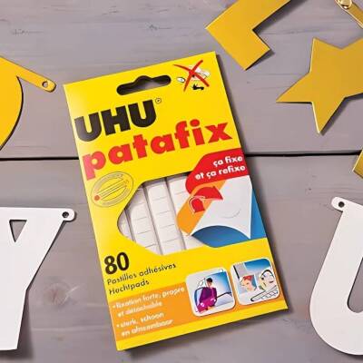UHU Patafix Beyaz Yapışkan Hamur, 80 Adet, Tekrar Kullanılabilir - 3