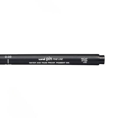 UNİ Pin 200 Teknik Çizim Kalemi, 0.03 mm Uç, Siyah, Dayanıklı Mürekkep - 3