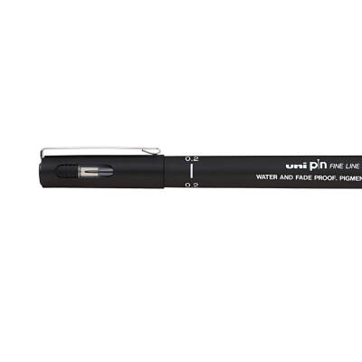 UNİ Pin 200 Teknik Çizim Kalemi, 0.2 mm Uç, Siyah, Dayanıklı Mürekkep - 2