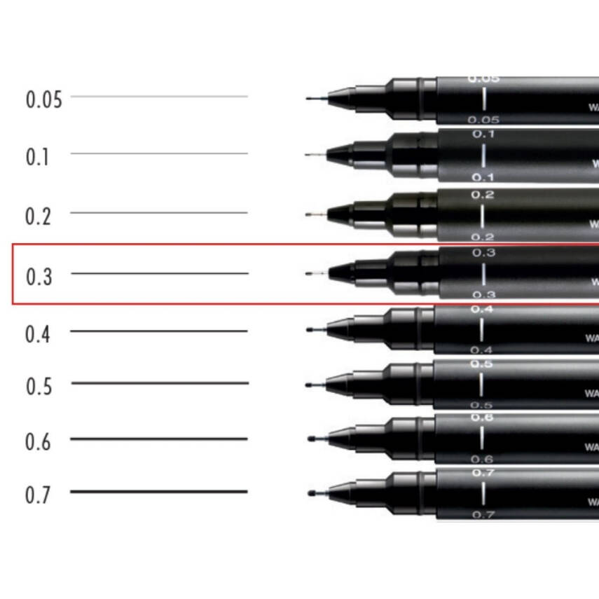 UNİ Pin 200 Teknik Çizim Kalemi, 0.3 mm Uç, Siyah, Dayanıklı Mürekkep - 5