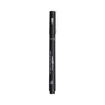 UNİ Pin 200 Teknik Çizim Kalemi, 0.6 mm Uç, Siyah, Dayanıklı Mürekkep - 1