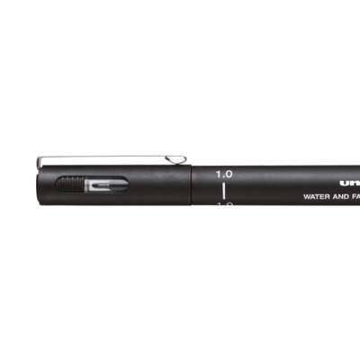 UNİ Pin 200 Teknik Çizim Kalemi, 1.0 mm Uç, Siyah, Dayanıklı Mürekkep - 2