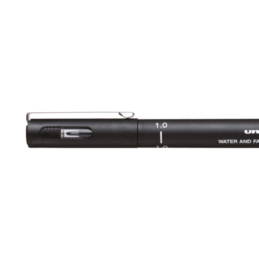 UNİ Pin 200 Teknik Çizim Kalemi, 1.0 mm Uç, Siyah, Dayanıklı Mürekkep - 2