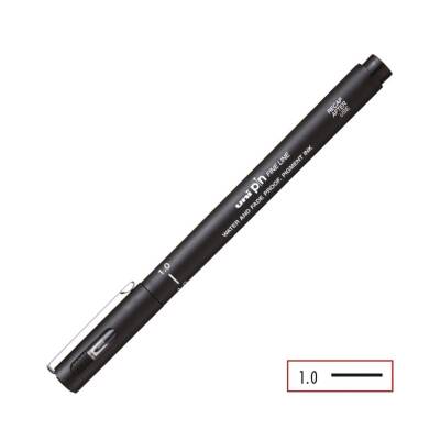 UNİ Pin 200 Teknik Çizim Kalemi, 1.0 mm Uç, Dayanıklı Mürekkep, Siyah - 4