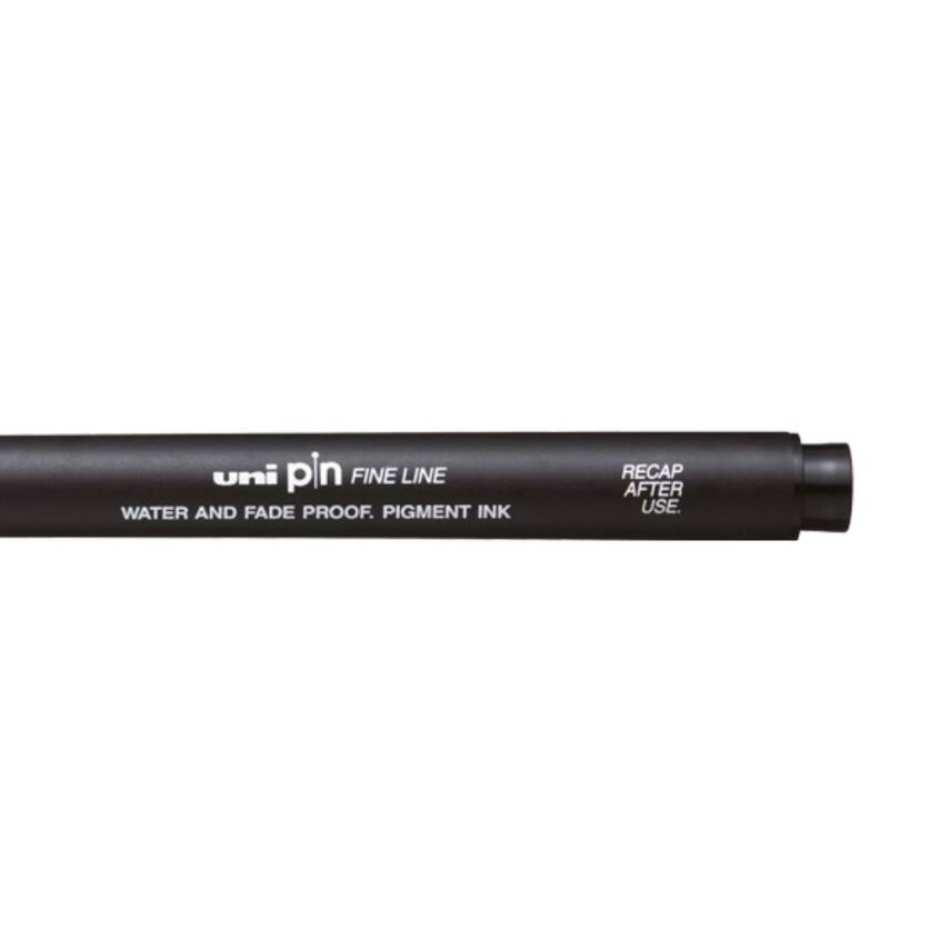 UNİ Pin 200 Teknik Çizim Kalemi, 1.2 mm Uç, Siyah, Dayanıklı Mürekkep - 3